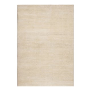 Rug & Kilim’s Modern Textural Oversized Rug With Striae of Beige - 11'x16' For Sale