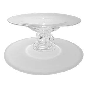 Mid-Century Modern Steuben Glass Pedestal Bowl or Tazza No. 7884 by George Thompson