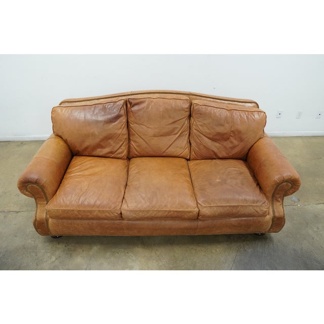 English Hancock & Moore September Leather Sofa For Sale - Image 3 of 18
