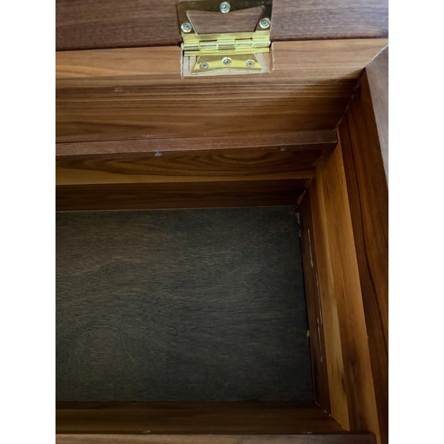 1990s Handmade Black Walnut Blanket Chest For Sale - Image 10 of 13