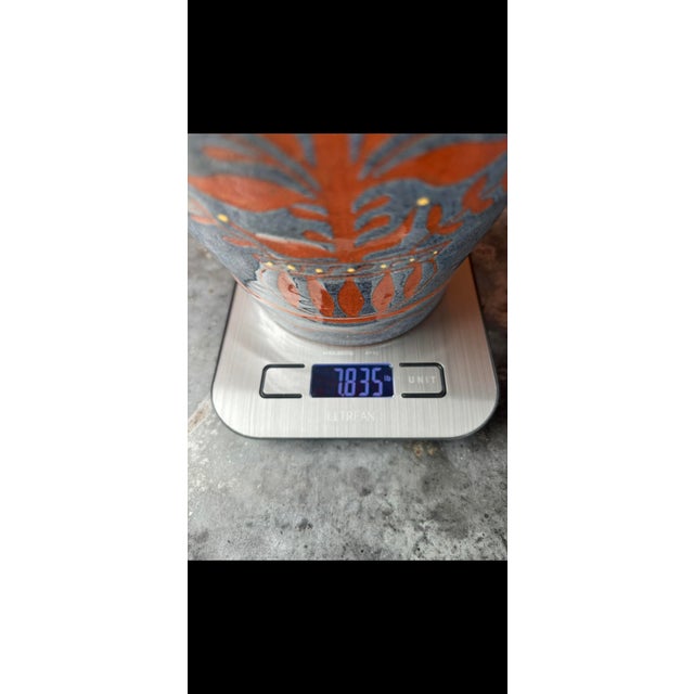 1980s Vintage David T. Smith’s …1986 Turtle Creek Pottery … Ceramic Glazed Lamp For Sale - Image 5 of 12