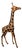 Vintage Leather-Clad Giraffe Figurine For Sale
