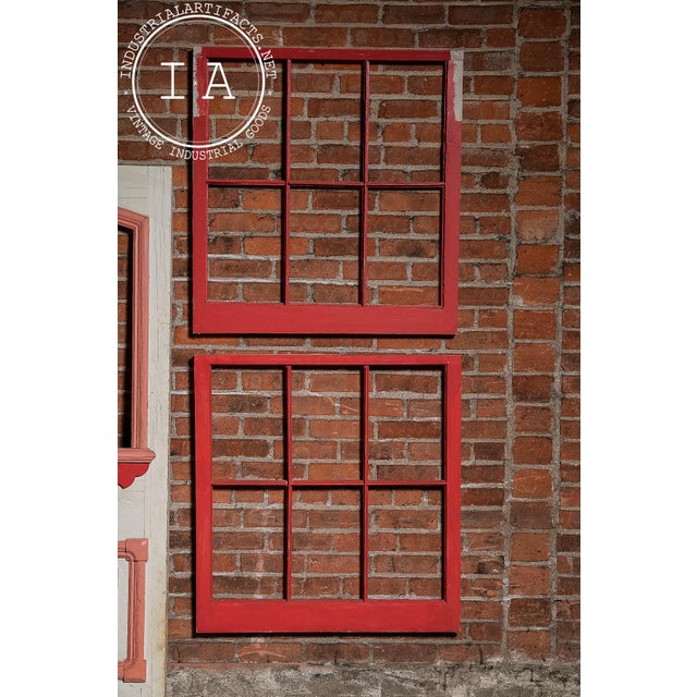 Antique Salvaged New Orleans Architectural Door & Window Panel Set For Sale - Image 10 of 14