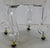 Modern Rolling Stool on Acrylic Legs For Sale - Image 3 of 7