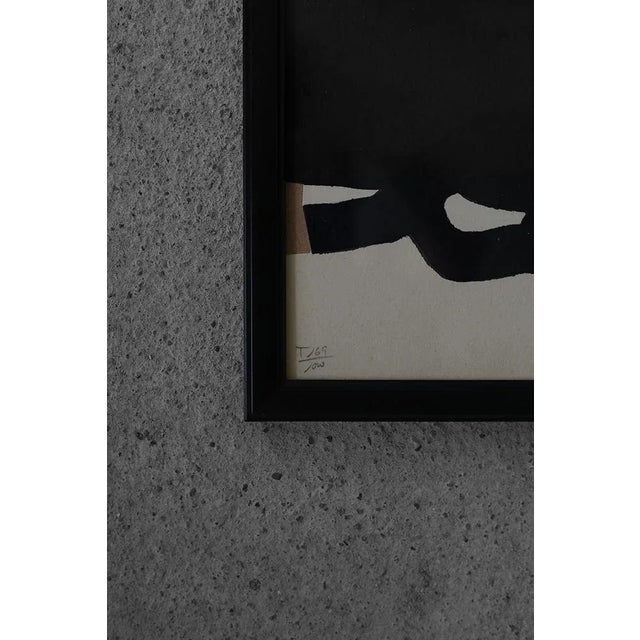 Eduardo Chillida, Composition, Original Lithograph on Cardboard, 1990s, Framed For Sale - Image 3 of 5