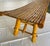 Oversized 73" Mid-Century Curved Bamboo Sling Bench – Japanese Zen Style For Sale - Image 4 of 16