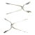 Mid 20th Century Attributed to Georg Jensen Sterling Silver Acorn Pattern Sugar Tongs - a Pair For Sale