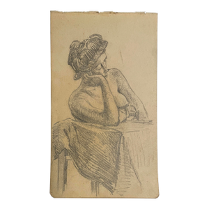 1907 Japanese Female Nude Drawing