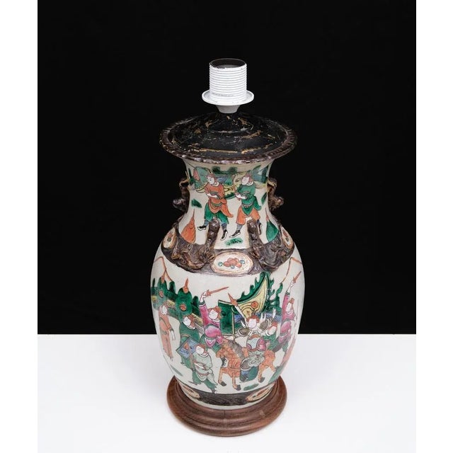 Earthenware Table Lamp, China, 1890s For Sale - Image 9 of 13