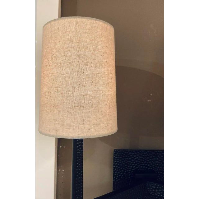 Revelation Modern Hammered Black Metal Open Arms Sconces Pair For Sale In Atlanta - Image 6 of 6