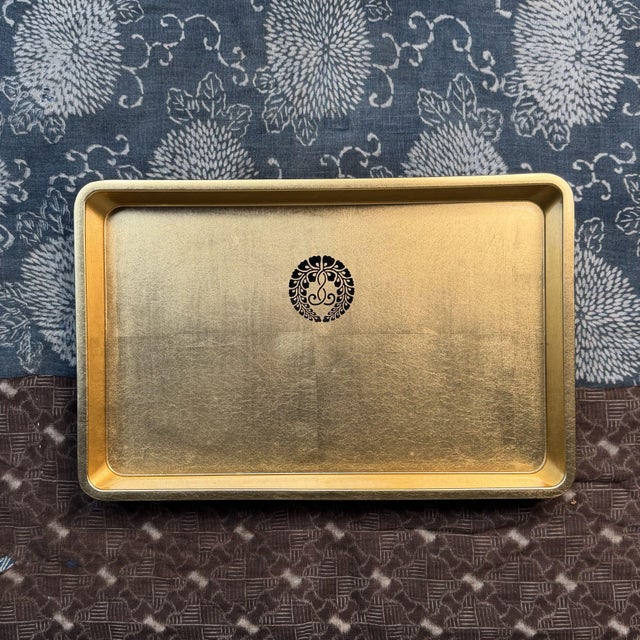 Japanese Lacquer Tray with Kanazawa Gold Leaf, 1970s For Sale - Image 15 of 15