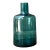 Vintage Teal Glass Vase For Sale