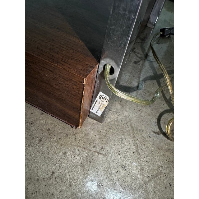 Vintage Chrome and Veneer Etagere by Sunrise Design For Sale - Image 12 of 12