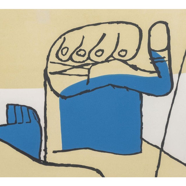 Abstract Le Corbusier "Chute De Barcelone" Lithograph For Sale - Image 3 of 9