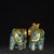 Vintage Pair of Chinese Cloisonne Enamel Elephants - Gilt Bronze Figures For Sale In Los Angeles - Image 6 of 9