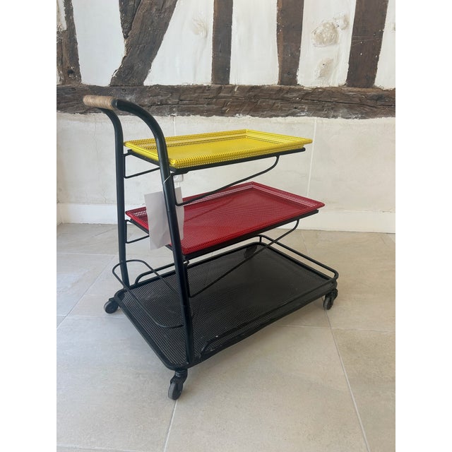 Black Service Tray by Mathieu Matégot, 1952 For Sale - Image 8 of 18