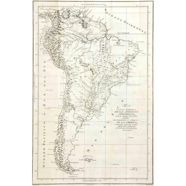 Etching on paper realized, among the others, by Tomàs Gozàlez. from Juan Corradi, Descubrimiento y conquista de la América...