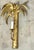 Pair Jansen Style French Gilt Tôle Palm Tree Two-Light Wall Sconces, Circa 1960s For Sale - Image 10 of 11