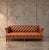 Animal Skin Chesterfield Sofa in Brown Cognac Leather and Deep Buttoned, 1980s For Sale - Image 7 of 7