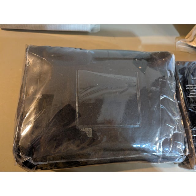 Textile Yves Saint Laurent Pom.Pom Duvet Shams Calvin Klein Fitted Sheet Dust Ruffle Set Discontinued For Sale - Image 7 of 15