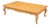 Mid 20th Century Extra Large French Provincial Solid Wood Coffee Table — 76” Blonde Wood Cocktail Table With Cabriole Legs For Sale