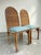 Hollywood Regency Vintage High Back Wicker Dining Chairs With Tall Arched Backs – Hollywood Regency Coastal, a Pair For Sale - Image 3 of 9