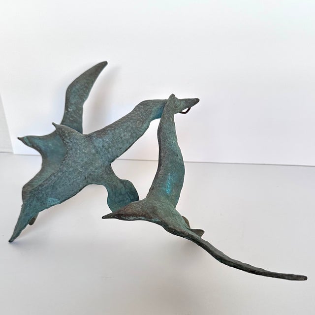 Patinated Cast Iron Sculpture For Sale - Image 4 of 6