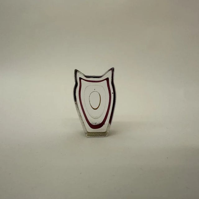 Dimensions: 7.5cm H, 4.3cm W, 2.5cm D Condition: Mint Producer: Kosta Boda Origin: Sweden Designer: Bertil Vallien