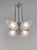 Francis Hubens & Degué A stunning French 1930 art deco chandelier in nickel plated solid brass or bronze by the famous...