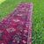 Boho Chic 1940s Vintage Handmade Purple Herki Runner Rug For Sale - Image 3 of 7