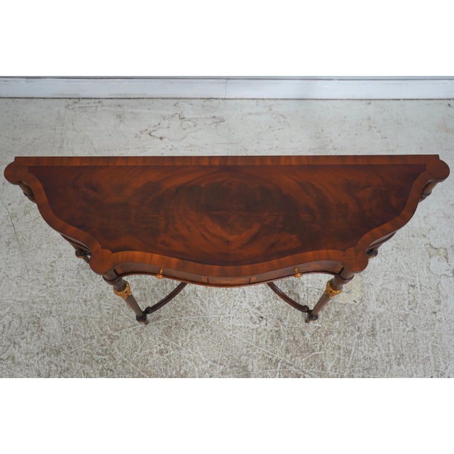 Maitland - Smith Maitland Smith 2 Drawer Mahogany Console Table For Sale - Image 4 of 18