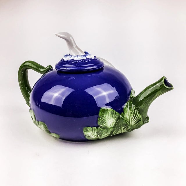 1990s Vintage Animalia Ceramic Dolphin Tea Pot For Sale - Image 5 of 13