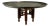 Moroccan Copper Tray Table: Hand-Etched Floral Design, Folding Wood Base For Sale