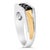 Haus of Brilliance Men's 14K Yellow Gold Plated Sterling Silver 1-1/2 Cttw Black Diamond Channel Set Band Ring - Size 10.5 For Sale - Image 4 of 6