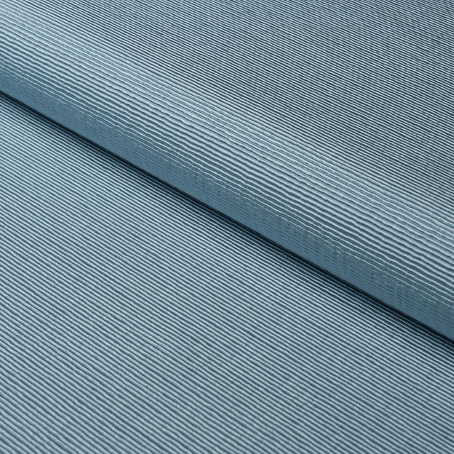 Sample - Schumacher Eisenhower Faille Fabric In Blue For Sale