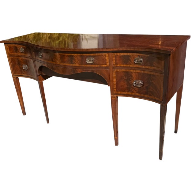 Antique Georgian Style Inlaid Mahogany Sideboard