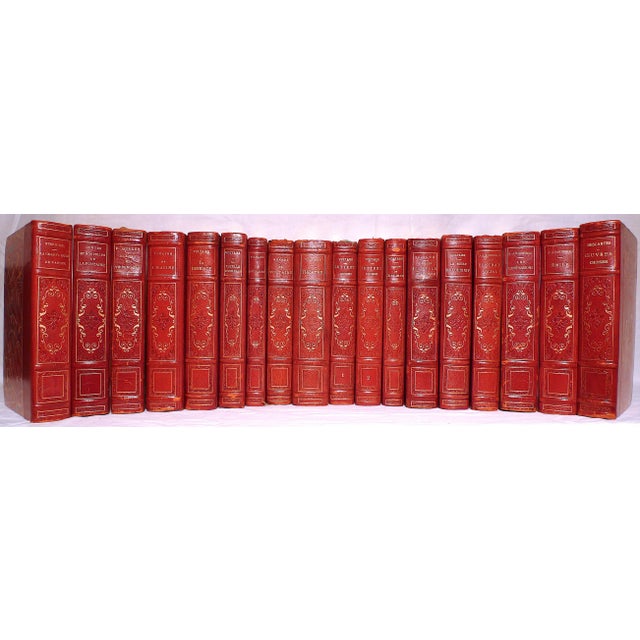 Late 19th Century Leather Volumes, French Age of Enlightenment & Drama - 18 Books For Sale - Image 13 of 13