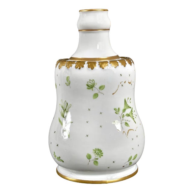 Antique Hand-Painted Porcelain Vase, 1840s For Sale