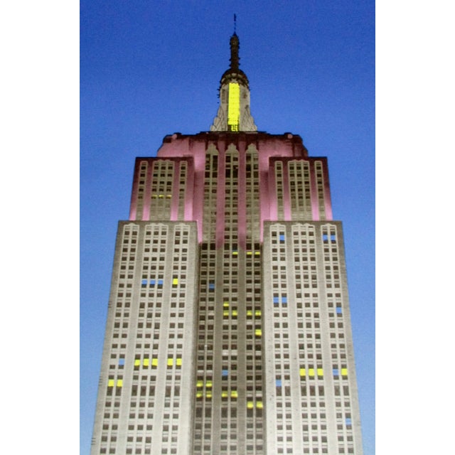 1980s "Empire State Building" Lithograph Signed and Numbered 159/250 by M. Farnham For Sale - Image 4 of 10