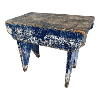 1910s Antique Bench, Stool For Sale