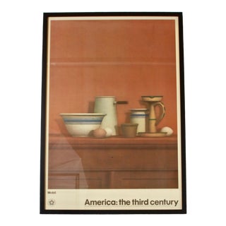 1970s Vintage America the Third Century William Bailey Original Framed Poster For Sale