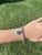 Tiffany & Co Turquoise Present Charm Bracelet, Sterling Silver, Length 7.25 In For Sale - Image 9 of 9