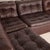 Rare patchwork leather corner sofa by Laauser, circa 1970. Composed of five modules that can be arranged as desired, this...