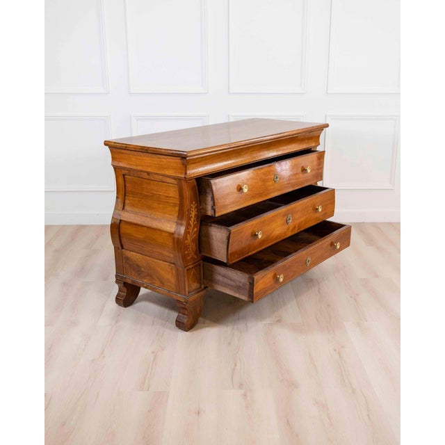 Wood Walnut Chest Of Drawers, Louis Philippe, First Half Of The 19th Century For Sale - Image 7 of 10