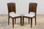 1920s French Art Deco Walnut Dining Chairs W/ Striped Linen - Set of 6 For Sale - Image 11 of 18