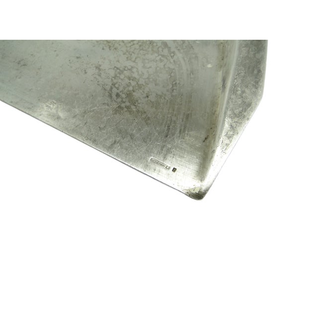 Art Deco Silver Plated Cake Shoulder from Wiskemann, 1950s For Sale - Image 5 of 7