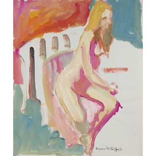 Bay Area Figurative Distemper Painting For Sale