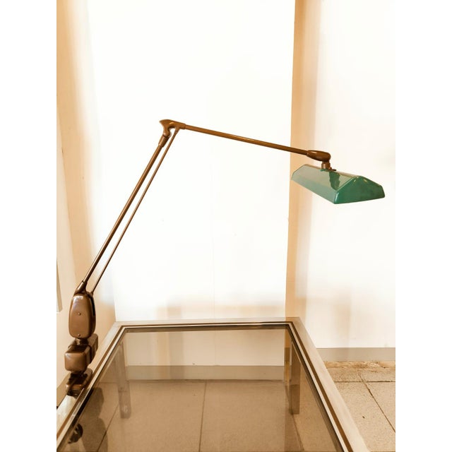 Industrial Clamp Lamp from Dazor Patent, in Very Good conditions. Designed 1950 to 1959 This piece has an attribution...