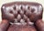 Wood Vintage Tufted Leather Writers Chair With Ottoman For Sale - Image 7 of 18