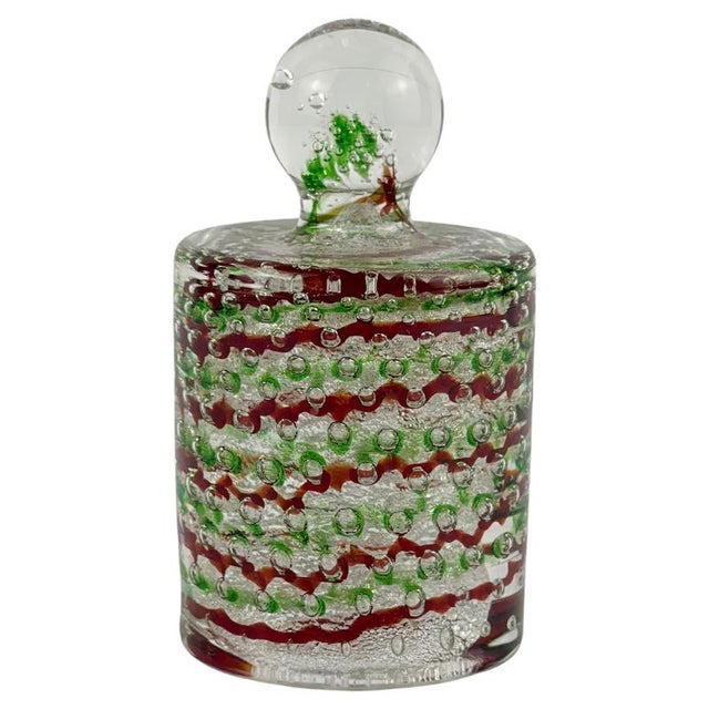 Bullicante and Silver Murano Glass Paperweight from Fratelli Toso, 1960s For Sale - Image 10 of 10